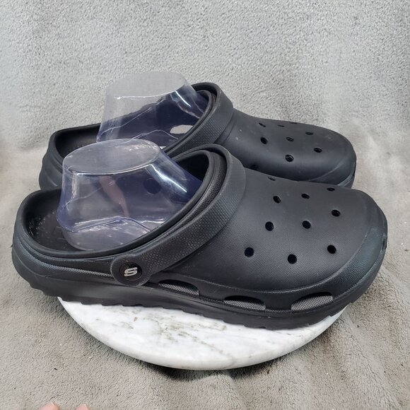 Skechers Shoes Mens Size 11 Foamies Black Slip On Clogs main image 5